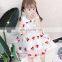 A0248# summer toddler Kids Baby Girls dress kids cherry party dress girls pearl formal clothes