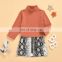 Baby Girls Sweatshirt dress set long t shirt & high waist slim Snake Print Skirts Outfits Children Kids Clothes Set 2pcs set