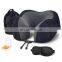 Cheap Wholesale U Shape Car Neck Memory Foam Pillow Portable Headrest Travel Pillow set ( incl. Eye mask + Earplug)