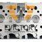 for Mitsubishi Forklift S6S Cylinder Head with Valve Gasket
