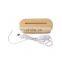 wooden table lamp led light base cable switch Modern night light acrylic 3D led night lamp base