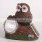 Solar power rechargable owl LED lights