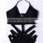 2016 new arrival custom cheap solid color nylon/spandex one-piece full body sexy swimwear