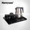 Honeyson top hotel plastic and stainless steel electric kettle tray