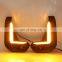 LED Daytime Running Lights New Arrival led dynamic light with turn signal for Toyota Hilux  revo rocco 20-22