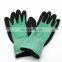 Elastic Sandy Nitrile Coated Industrial Working Glove Anti Slip Construction Safety Glove Nitrile Coated Polyester Lining Gloves