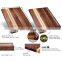 Large Walnut Cherry Maple Wood Combination Cutting Board Reversible with Sorting Compartment 17x13x1.1 in