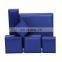 Fadeli Wholesale Custom Logo Royal Blue Pu Leather Jewelry Packaging Earrings Box