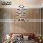 HUAYI High Quality Simple Style Villa Lobby Indoor Decoration Iron Aluminum Large Pendant Light