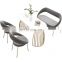 Home Furniture Dining Room Furniture Stainless Steel Frame Dining Chair Velvet Fabric Chair