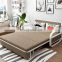 Portable Folding Sofa Bed Metal Frame Convertible Sofa Three Seat Sofa Cum Bed Living Room Furniture Couch