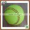 Yellow Color PU fast softballs High Density Cork Core Pro Leather Cover 12inch Softballs