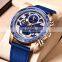 LIGE 8955 Fashion Casual Chronograph  Calendar Quartz Watch Waterproof Shockproof Date Display Luxury Creative Wristwatch