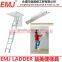 Loft Ladder 3 Meter Floor to Floor Height 3 Section manufactured to EN 14975/SGS.
