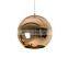 Classic Home Decor E27 Hanging Gold Round Bubble Ball Chandelier Nordic Glass Pendant Light