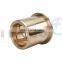 Custom Copper Bearing Sleeve Slide Brass Bushing Flanged