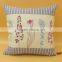 Flower Embroidered Cushion Cover