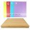 Natural Kitchen Custom Bamboo Wood Cutting Board With Removable Color Coded Plastic Mats