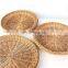 Decorative Woven Set of Three Mini Boho Rattan Wall Baskets WIcker Wall decoration Wholesale Vietnam Supplier