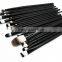 20 Pcs Professional Eyeshadow Makeup Brush Sets Powder Foundation Eyeshadow Eyeliner Lip Full Cosmetic Brushes Set (Black)