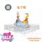 Sun Yat-sen Tai le indoor and outdoor children's 4-seat rotating chairs playground rabbit boat children's flying car spaceship float car moon theme
