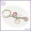 high grade polished metal enamel cloisonne keychains for handbags