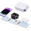 Magnetic 3 In 1 Foldable Wireless Charger For IP 12-15 Watch Earphone 3 in One 15W Fast Portable Carry Travel Magnetic Charger