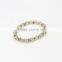 2016 fashion small beads bracelet high quality linked glass bead bracelet for women