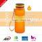 500ml 16oz Kids silicone water bottle with popular cap, foldable soprts water bottles BPA Free, Up to LFGB Standard
