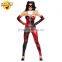 Gothic Joker Cosplay Female Harley Quinn Costume/Spandex Harley Quinn Costume