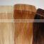 Unprocessed hair extension brazilian one donor virgin hair pu skin weft.