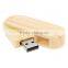 Promotional Gift Eco Wood Flash Drive USB Twist