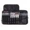 10 pcs Kit w/ Leather Bag Holder Professional Makeup Brush Set