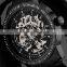 Good Price Skeleton Automatic Mechanical Watch Black Stainless Steel Skeleton Mechanical Watch For Man WM381