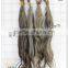 2016 the new top quality unprocess grey hair extensions sale bulk extensions