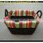 100% pure manual straw stock basket