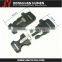 Newest launch plastic quick release paracord flint buckle with whistle,survival bracelet whistle buckle with flint