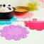 wholesale wedding kit bulk light tea cup drink coaster/silicone rubber anti-slip beer mat/custom soft pvc coasters