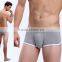 2015 New Style Fashion Solid Color Comfortable Cotton Boxer Underwear Wholesale Sexy Boxer for Men