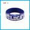 Promotional Gift Wide Debossed and Ink printing Silicone Wristband