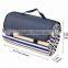 Water-Resistant Picnic Blanket Tote with Soft Fleece, Spring Summer Stripe