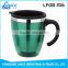 stainless steel double wall outer plastic coffee cups travel mugs