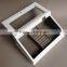wholesale newest style roof shape wood with velvet jewelry gift boxes