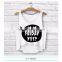 2015 latest top selling free size custom printed wholesale plain white tank top