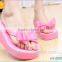 Guangzhou shoes factory Wholesale newest style women summer high heel flip flops                        
                                                Quality Choice