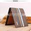 Purses factory 2015 Best selling men standard size wallet Trend korea striped design money clip