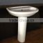 FH2040 Washbasin With Full Pedetal Sanitary Ware Ceramics Bathroom Design