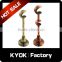 KYOK 28*22mm Black Curtain Pole Brackets,22mm Ball Tiebacks Bay Corner Passing Metal Rings Curtain Rod Parts