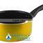 2016 wholesale Aluminum non-stick saucepan with glass lid/bended edge as seen on tv