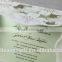 Champagne gold pocket elegant wedding invitation Customized Cheap Wholesale Card